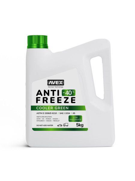 Cooler Green Low Phosphate «-40 °С» охолоджувальна рідина Авекс