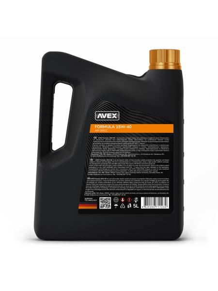 FORMULA 15W-40, API SF/CC мінеральна моторна олива Авекс